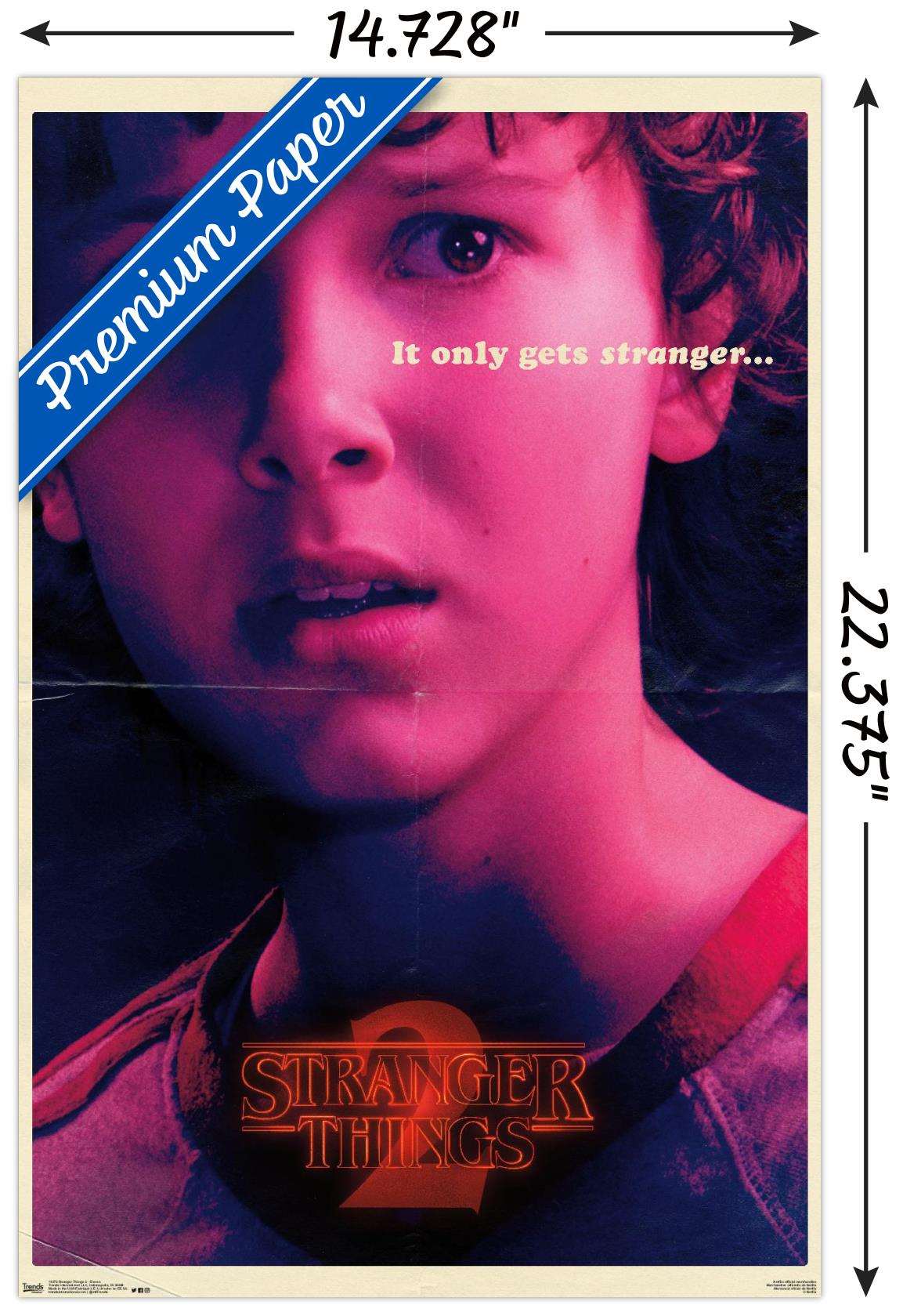 Netflix Stranger Things: Season 2 - Eleven Wall Poster, 14.725" x 22.375"