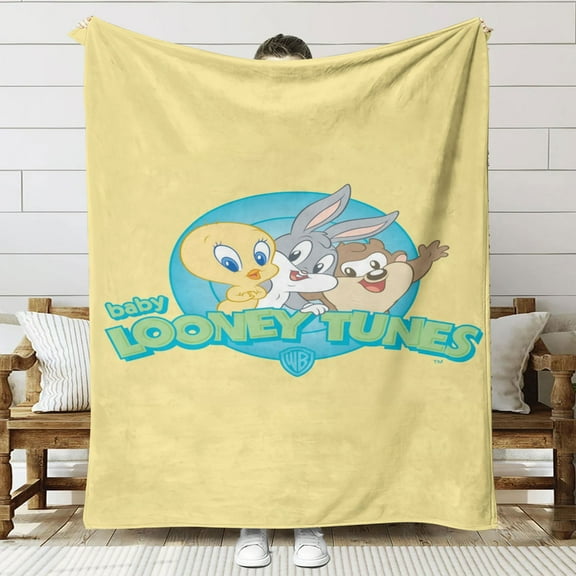 baby looney tunes Throw Blanket Gifts for Fans Lover Girls Boys Women Present Hoodie Him Bed 60"x80"
