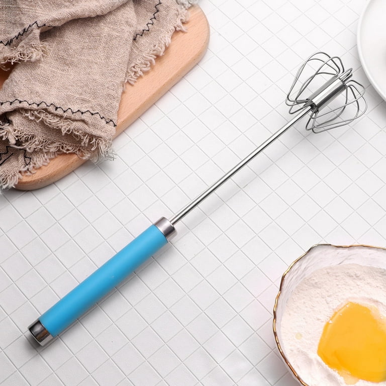 Stainless steel household manual semi-automatic rotary egg beater 