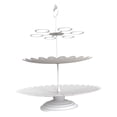 thumbnail image 3 of Soporte para cupcakes de 3 niveles, soporte para servir pasteles, plato para dulces y postres, elegante plato para pasteles Blanco, 3 of 9