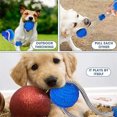 thumbnail image 5 of Juguete multifunción para morder Molar para mascotas, limpieza de dientes, elasticidad segura, suave para perros, cachorros, juguetes de cuerda para perros (azul), 5 of 5