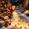 thumbnail image 6 of Clearance! Santa's Magic Pour - Flowing LED Christmas Garden Light, Solar Christmas Yard Stake with Cascading LED Strands, Santa Outdoor Garden Decor, 6 of 7
