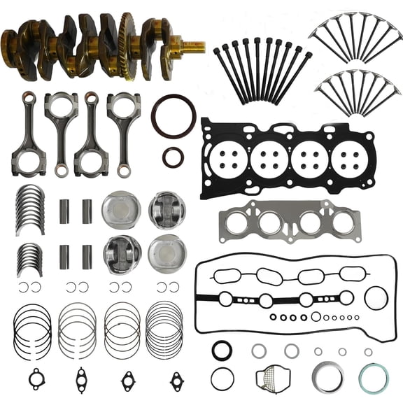 2AZ-FE 2.4L Crankshaft Con-Rods Bearings Set Piston Kit For Toyota Camry RAV4 Highlander 2001-2015