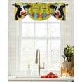 thumbnail image 3 of Animal Cow Color Oil Painting Window Valance Curtain Kitchen Cafe Short Curtains Living Room Tie-Up Valance Curtain, 3 of 6