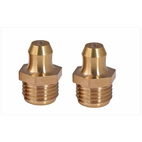 2 Pcs Raccord de Graisse Métrique M16 x 1.5 M16X1.5 Tétine en Laiton Droit