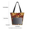 thumbnail image 3 of Honeii Red Plaid Sunflower Print Women Top Handle Satchel Handbags,Fashion Handbag,Messenger Tote Bag Purse for Women,Shoulder Bag Handbag for Travel, Work, 3 of 6