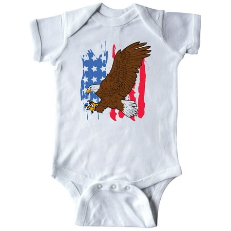 

Inktastic Eagle with American Flag Gift Baby Boy or Baby Girl Bodysuit