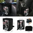 thumbnail image 4 of Jeiento Wolf American Flag Car Seat Cover Set 15 PCS with Steering Wheel Cover Seat Belt Cushion Pad Garbage Bag Air Vent Pocket Rearview Mirror Cover Coasters Keychain for SUV Trucks Van Sedans, 4 of 7