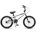 thumbnail image 2 of cubsala 20 Inch BMX Race Bike Trident Bicycles Beginner-Level to Advanced Riders with 2 Pegs Trick Cycling and Professional Riding, Gray, 2 of 7