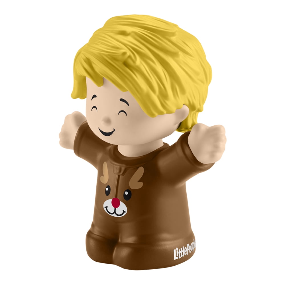 Replacement Part for Fisher-Price Little-People Advent Calendar Christmas Playset - HGP72 ~ Replacement Little Boy Figure Wearing Brown Reindeer Outfit ~ Works Great with Many Sets!