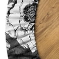 thumbnail image 5 of Ambesonne Poppy Fitted Round Tablecloth, Blossoming Vintage Poppies, 36"- 40" Diameter, Grey Black White, 5 of 5