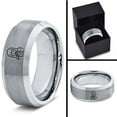 thumbnail image 4 of Gray Rings Set Gamer Minimalist Tungsten Boho 40th Birthday Gifts for Women Best Friend Tungsten, 4 of 7
