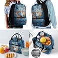 thumbnail image 2 of Jeiento Wolf Backpack for Boys 12-14 Large Capacity Soccer Bookbag and Lunchbox for Kindergarten Elementary School Bag Set 4 Piece Back to School Gifts for Kids Cool Flame, 2 of 7