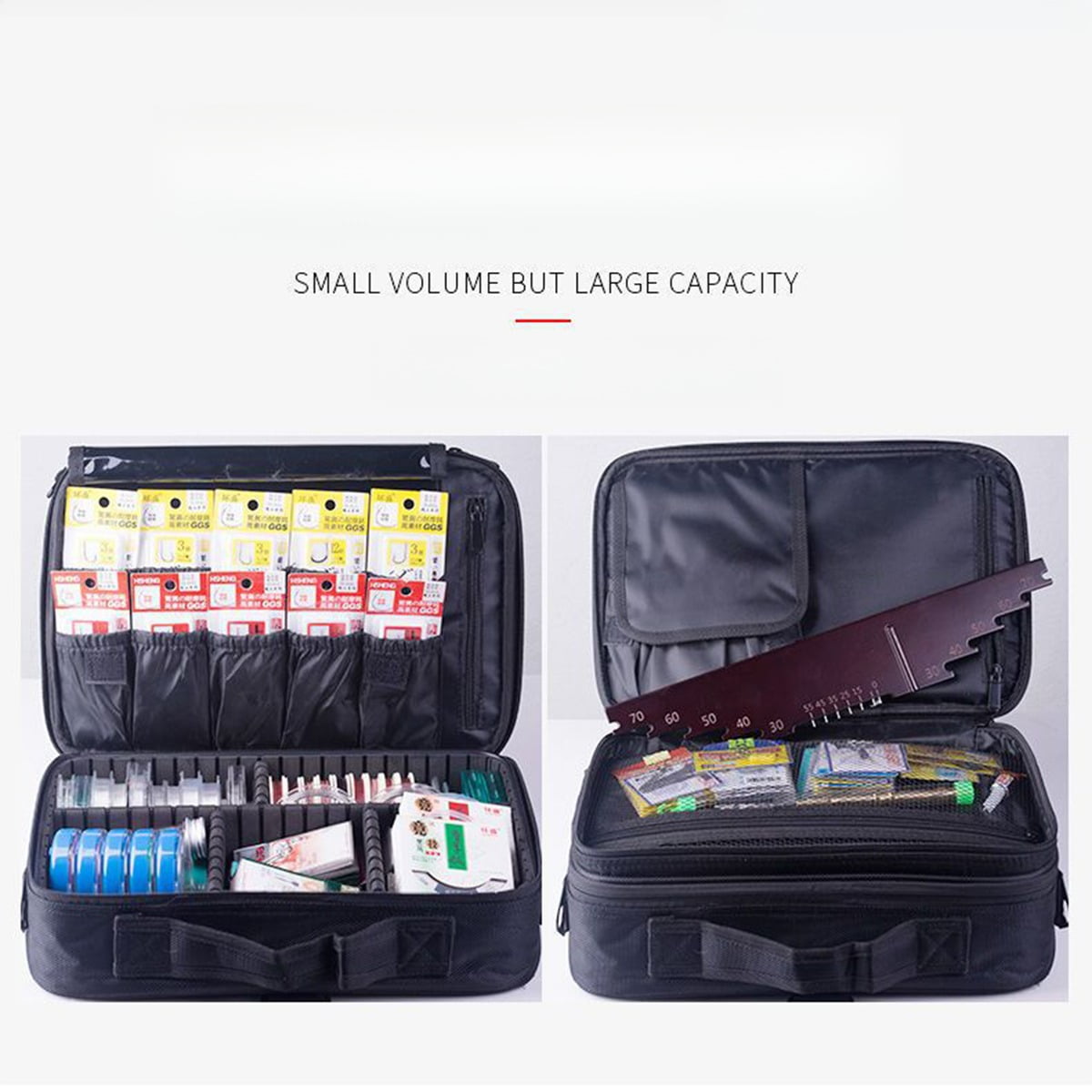 Tool kit and organizer box, home repair storage kit, storage tool box with customizable dividers and large storage capacity