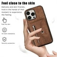 thumbnail image 5 of Jiahe Cover for iPhone 14 Pro Max, Wallet Case Crossbaody, with RFID Blocking Shockproof Zipper Purse with Card Slots Holder Adjustable Detachable Shoulder Strap Lanyard Case Cover, brown, 5 of 7