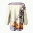 thumbnail image 6 of Godom Pumpkin Shirts for Women Fall Season T-Shirt Halloween Autumn V Neck Tee Tops, 6 of 6