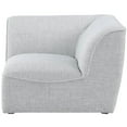 thumbnail image 6 of Meridian Furniture Miramar Grey Durable Linen Textured Corner, 6 of 7