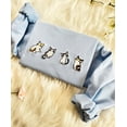 thumbnail image 2 of Four Cute Cats Embroidered Sweatshirt, 2 of 3