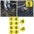 thumbnail image 2 of 10 Pcs Evidence Markers - 2.95x3.54 Inch, Double-Sided Numbers 1-10, Durable Plastic, Easy to Read, for Crime Scenes/Parties/Clue Games, Stackable Storage, 2 of 6
