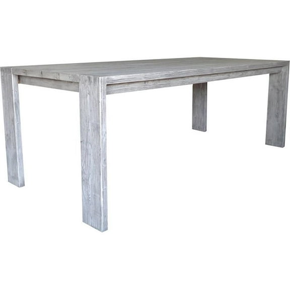Padma's Plantation Ralph Wood 84" Patio Dining Table in Natural