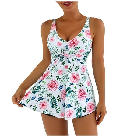 Zuesphe Swim Suits for Women 2025 Bikini Sexy Bikinis for Women with Cover up Swimwear for Women 2025 Tankini Bottoms for Women Ruched Drawstring Swimwear Skirt Clearance Sales