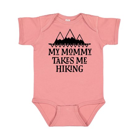 

Inktastic Hiker Mommy Takes Me Hiking Gift Baby Boy or Baby Girl Bodysuit