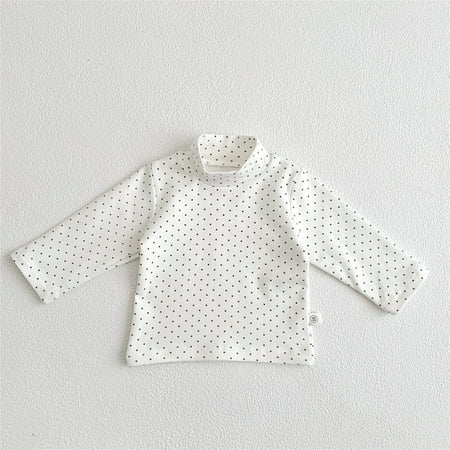 

NIUREDLTD Baby Unisex Autumn Winter Long Sleeve Solid Tops High Collar Leggings Clothing