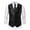 Black-B, variant on Sequins Vest for Men's formal/Leisure V-Neck Slim Fit Shiny Disco Party Sleeveless Waistcoat Prom Party Tuxedo Silver