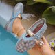 thumbnail image 2 of Zapatos de Mujer Casual Dressy con Hebilla de Metal Y Red de Pescado Superior, Zapatos Planos Transpirables para Primavera Verano, Pisos de Mujer Dressy, 2 of 9