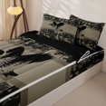thumbnail image 3 of Homewish Camo Duck Silhouette Zipper Twin Comforter Sets with Fitted Sheet and 2 Pillowcases,Rustic Pine Tree Zipper Bedding Set For Boys,Black Reversible,4 Pieces, 3 of 7