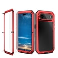 thumbnail image 3 of Case for iPhone 17Pro 6.3" with Built-in Glass Screen Protector, Heavy Duty Shockproof Tough Rugged Design, 360 Full Body DustProof Protection,Red, 3 of 7