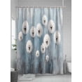 thumbnail image 5 of Vintage Dandelion Shower Curtain, White Dandelion Oil Painting Modern Art Waterproof Shower Curtain Set with 12 Hooks Lightweight Washable Fabric Shower Curtains for Bathroom 36x72 Inches, 5 of 6