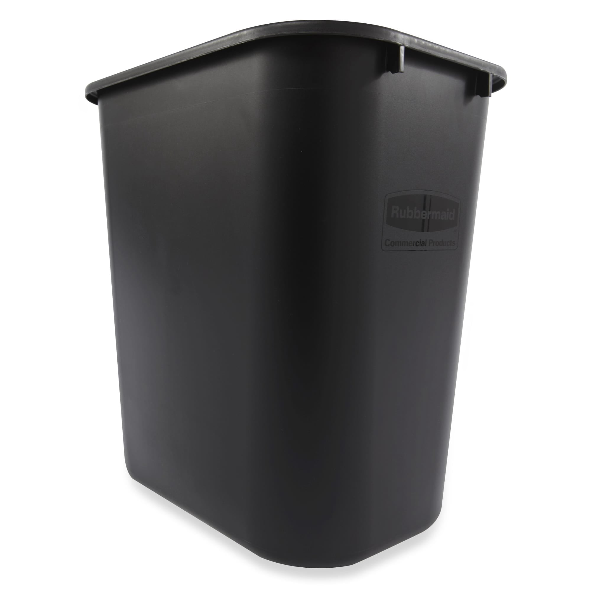Rubbermaid Commercial Products 28Quart Black Wastebasket