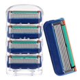 thumbnail image 3 of 4 Pcs 5 Layers Razor Blades Compatible Cartridges Men Care For Razors, 3 of 4