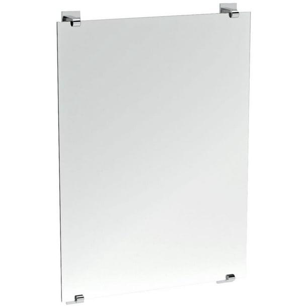Gatco 159 Elevate Frameless Rectangular Bathroom Mirror Chrome