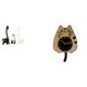 thumbnail image 1 of Estatua de ciervo alce,Estatua de jirafa de cerámica,adorno moderno para decoración del hogar,Reloj de pared,Reloj de pared decorativo con diseño de gato para sala de estar,silencioso,Reloj, 1 of 8