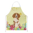thumbnail image 1 of ""Caroline'S Treasures Delantal Con Diseño De Huevos De Pascua Brittany Spaniel, Grande, Multicolor"", 1 of 1