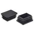 thumbnail image 1 of Tapa de extremo rectangular PP de 40mm x 30mm para patas de muebles de silla de escritorio, color negro, 10 Pcs, 1 of 3