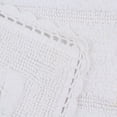 thumbnail image 2 of Home Weavers Inc Home Weavers Casual Elegence Bathmat Absorbent Cotton Machine Washable, Reversible Bath Rug White 21"x34", 2 of 5