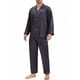thumbnail image 5 of INSPIRAR CHIC Conjunto de Pijamas de 2 Piezas para Hombre con Botones y Estampado, Patrón Casual, Color Azul Marino, 5 of 6