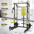thumbnail image 2 of EDTara 2000LB Power Rack, Pro Home Gym System with Dual Pulley Design for Cable Crossover and Full Body Workouts, 2 of 8