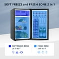 thumbnail image 3 of Simzlife 3.2 Cu.ft Mini Fridge with Freezer, Compact Design Mini Refrigerator with Single Door, 19.3 in D, 31.9 in H, 3 of 7