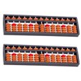 thumbnail image 4 of KAKOWELY Portable Kids Abacus for Learning Math Made of Safe Plastic Brown Color 2 Pieces,8.66"X2.36"X0.59", 4 of 5