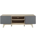 thumbnail image 4 of Allora Modern Wood TV Stand for TVs up to 65" in Natural/Gray, 4 of 4