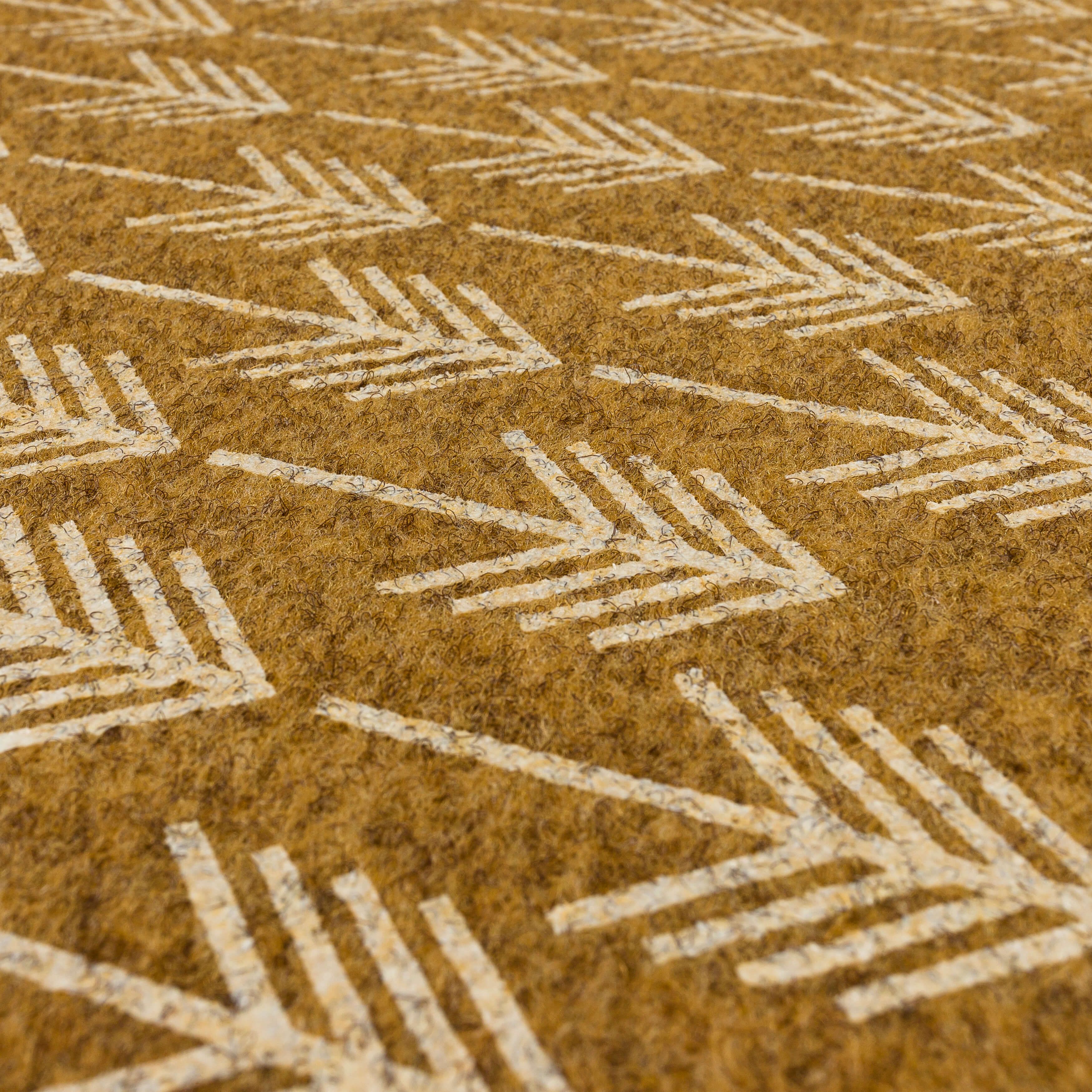 Mohawk Home Playful Arrows Outdoor Polyester Door Mat, Natural, 1' 6" X 2' 6"