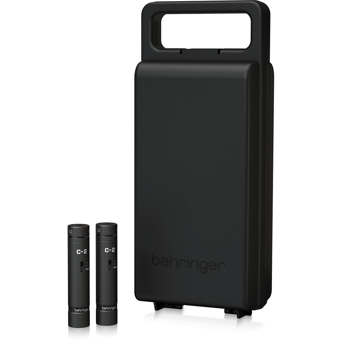 Behringer C-2 Dark Edition Matched Studio Condenser Microphones, Black, Pair