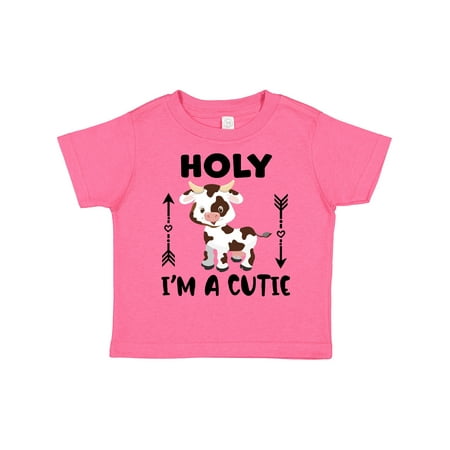 

Inktastic I m a Cutie White and Brown Holstein Cow with Arrows Gift Toddler Boy or Toddler Girl T-Shirt