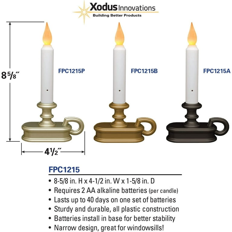 Battery operated led dusk to deals dawn light sensor window candle