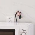 thumbnail image 4 of Soporte de enchufe blanco para el hogar, organizador de cables con ventosa para el baño, sin rastro, almacenamiento libre, 2 uds., 4 of 5