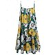 thumbnail image 3 of Vestido camisero en capas con estampado floral y tallas grandes con top cruzado cruzado Rosegal Bikinis, 3 of 5